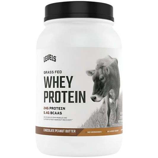 Levels Nutrition|Grass Fed Whey Protein|Chocolate Peanut Butter|(2 Lbs. / 26 Servings)