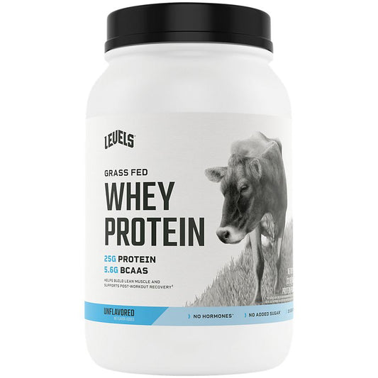 Levels Nutrition|Grass Fed Whey Protein|Unflavored|(2 Lbs. / 28 Servings)