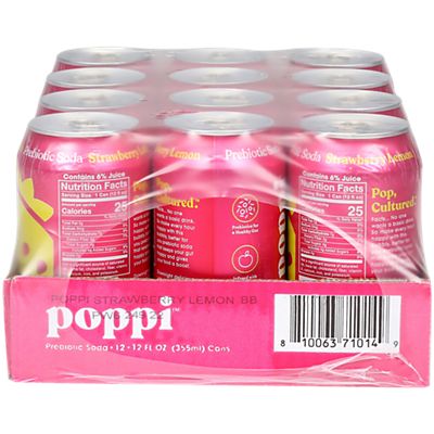 Poppi Prebiotic Soda - Strawberry Lemon