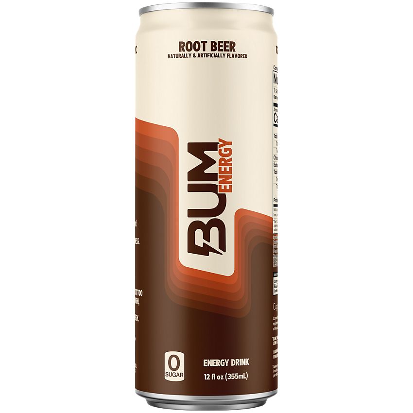 BUM Energy Energy Drink|Root Beer-(12 Drinks, 12 Fl. Oz. Each)