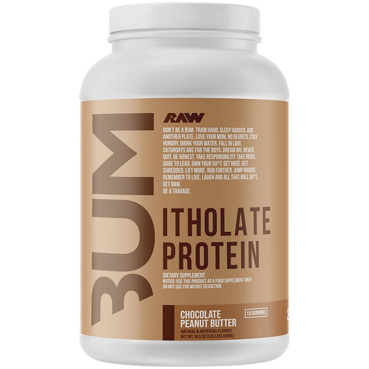 RAW CBUM Series Itholate Protein Powder|Chocolate Peanut Butter-(1.03 lbs./15 Servings)