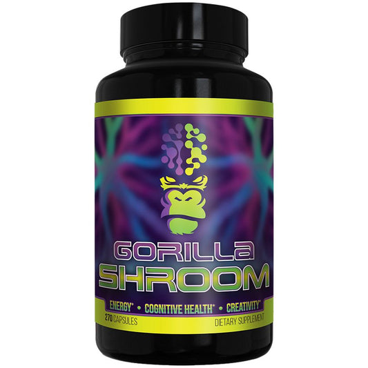 Gorilla Mind|Gorilla Shroom|Cognitive Support|3,200 MG Lion’s Mane Mushroom(270 Capsules)