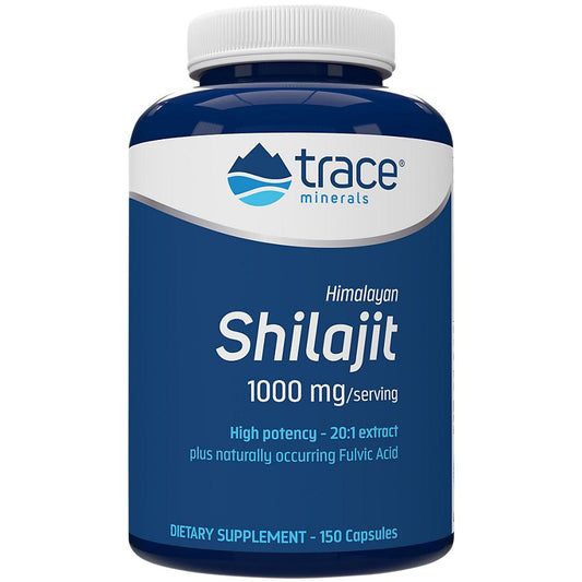 Trace Minerals Research|Himalayan Shilajit|1,000mg|20:1 Extract with Fulvic Acid-(150 Capsules)