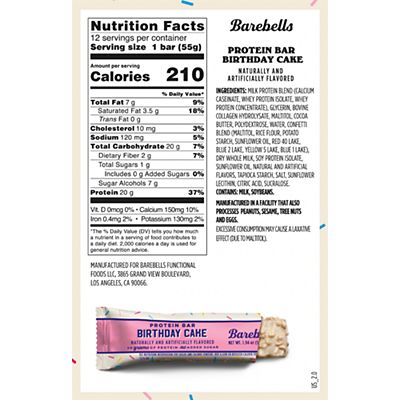 Barebells-Protein Bar - Birthday Cake (12 Bars)