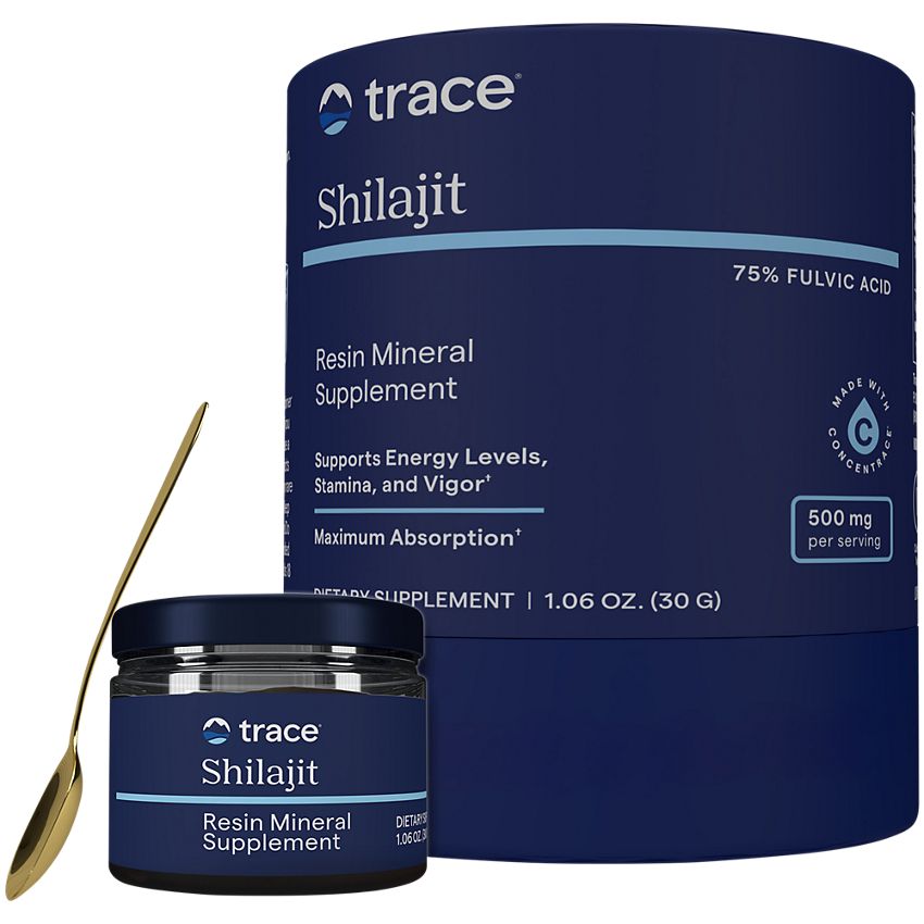 Trace Minerals Research|Shilajit|Resin Mineral with 75% Fulvic Acid|Supports Energy & Stamina in Syrup Form-(30 Grams / 60 Servings)