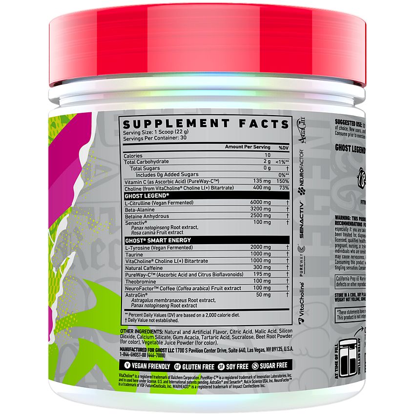 GHOST Legend V4 Pre-Workout - Welch's Grape (22.2 Oz. / 30 Servings)