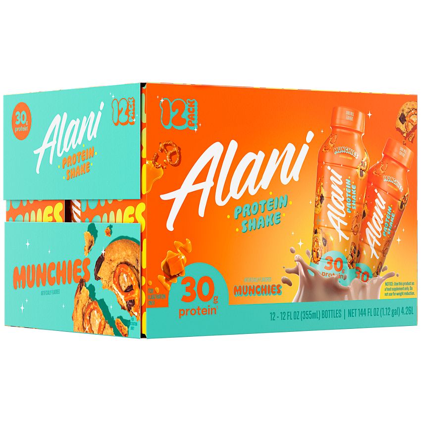 Alani Nu Protein Shake|Munchies|(12 Fl Oz. / 12 Drinks)