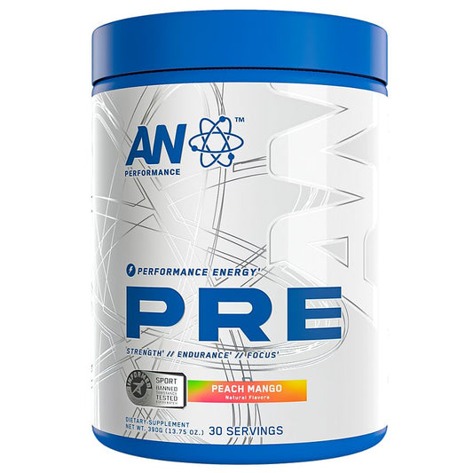 AN PERFORMANCE|Performance Energy Pre-Workout|Peach Mango-(13.7 Oz./ 30 Servings)