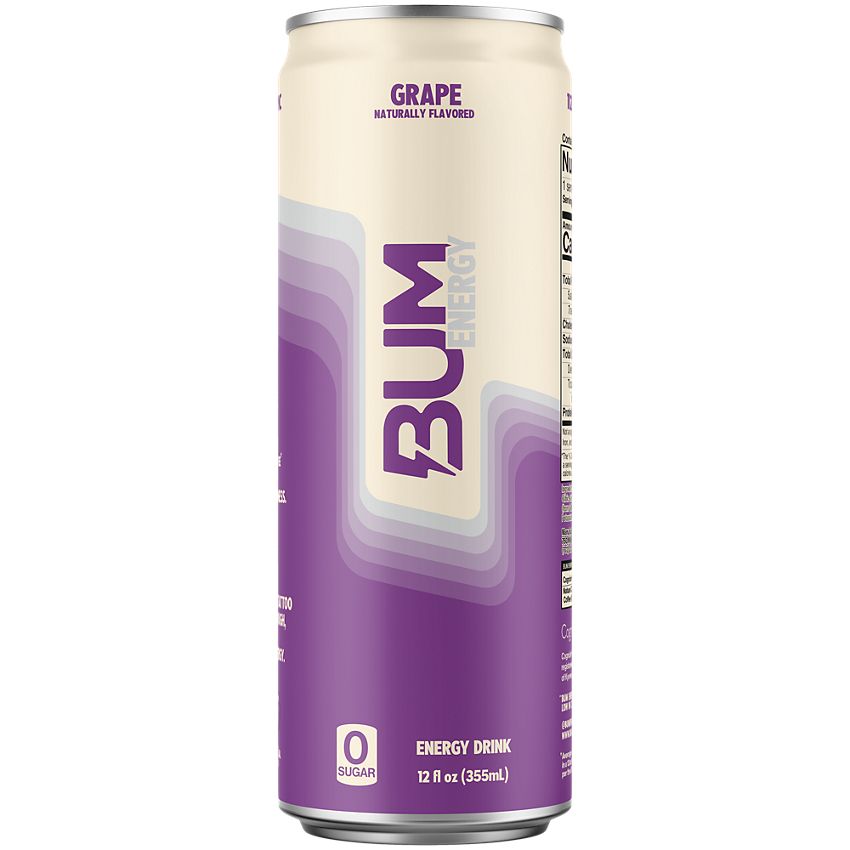 BUM Energy Energy Drink - Grape (12 Drinks, 12 Fl. Oz. Each)