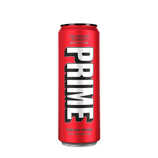 PRIME Energy TROPICAL PUNCH | Zero Sugar Energy Drink | Preworkout Energy | 200mg Caffeine with 300mg of Electrolytes and Coconut Water for Hydration| Vegan | Gluten Free |12 Fluid Ounce | 12 Pack