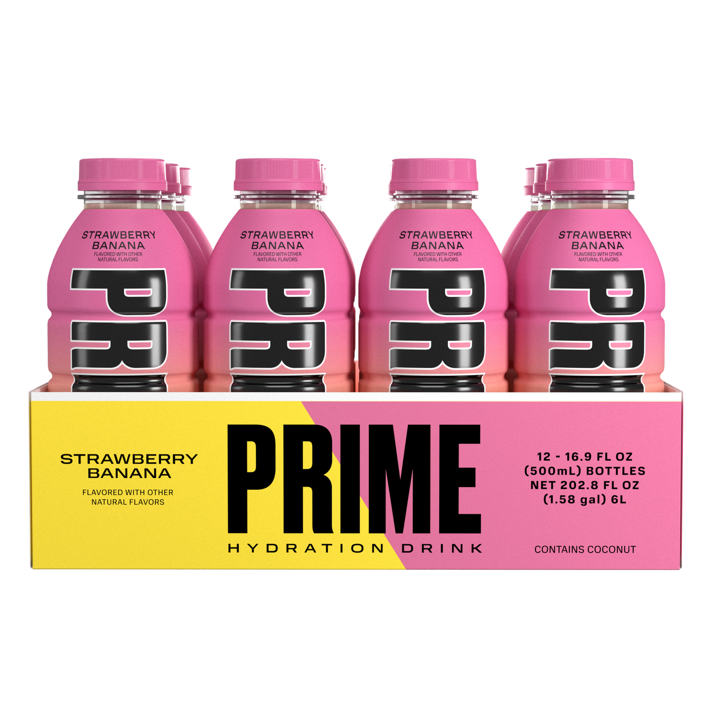 NEW! Prime Sports Drink Strawberry Banana - 16.9Fl oz Hydration Beverage Logan Paul and KSI