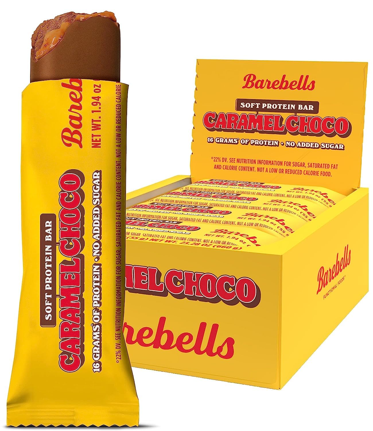 Barebells Protein Bar - Caramel Choco (12 Bars)