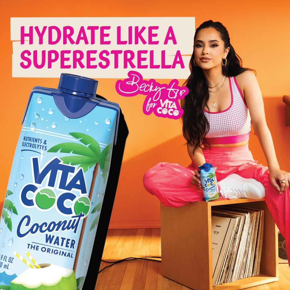 Vita Coco Coconut Water, Pure Organic | Refreshing Coconut Taste | Natural Electrolytes | Vital Nutrients
