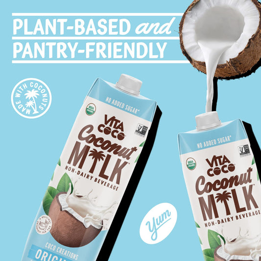 Vita Coco Coconut Milk, Dairy-Free, Gluten-Free - 33.8 Fl Oz, Pack of 6