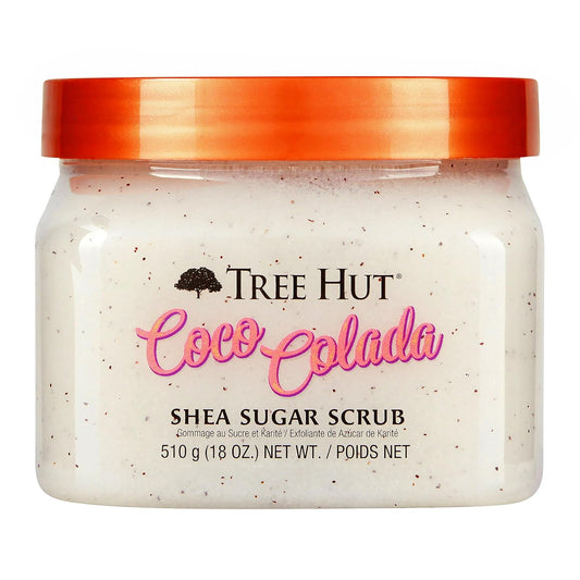 Tree Hut|Shea Sugar Scrub Coco Colada|18 oz|Ultra Hydrating and Exfoliating Scrub for Nourishing Essential Body Care