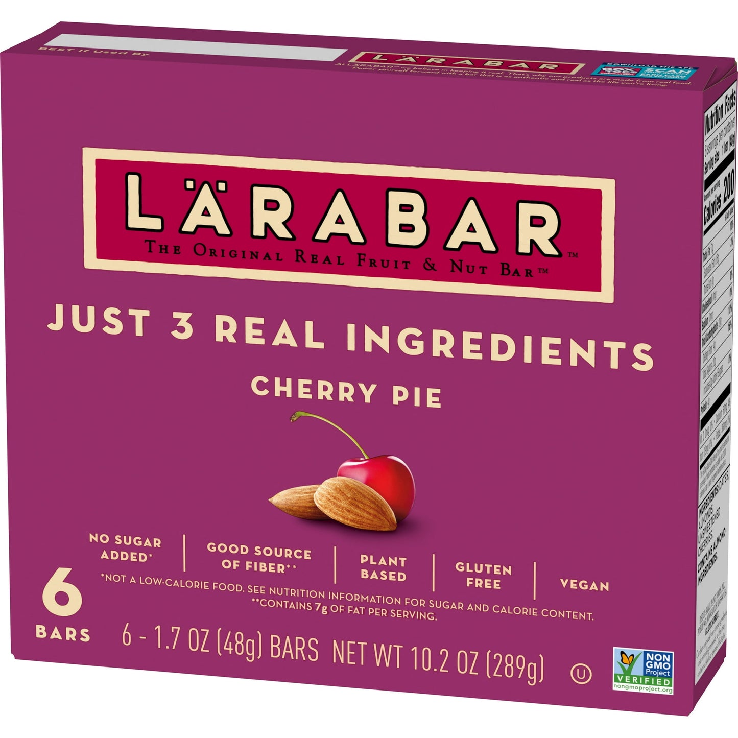 Larabar Cherry Pie|Gluten Free Vegan Fruit & Nut Bars, 1.7 oz bars(Pack of 6)