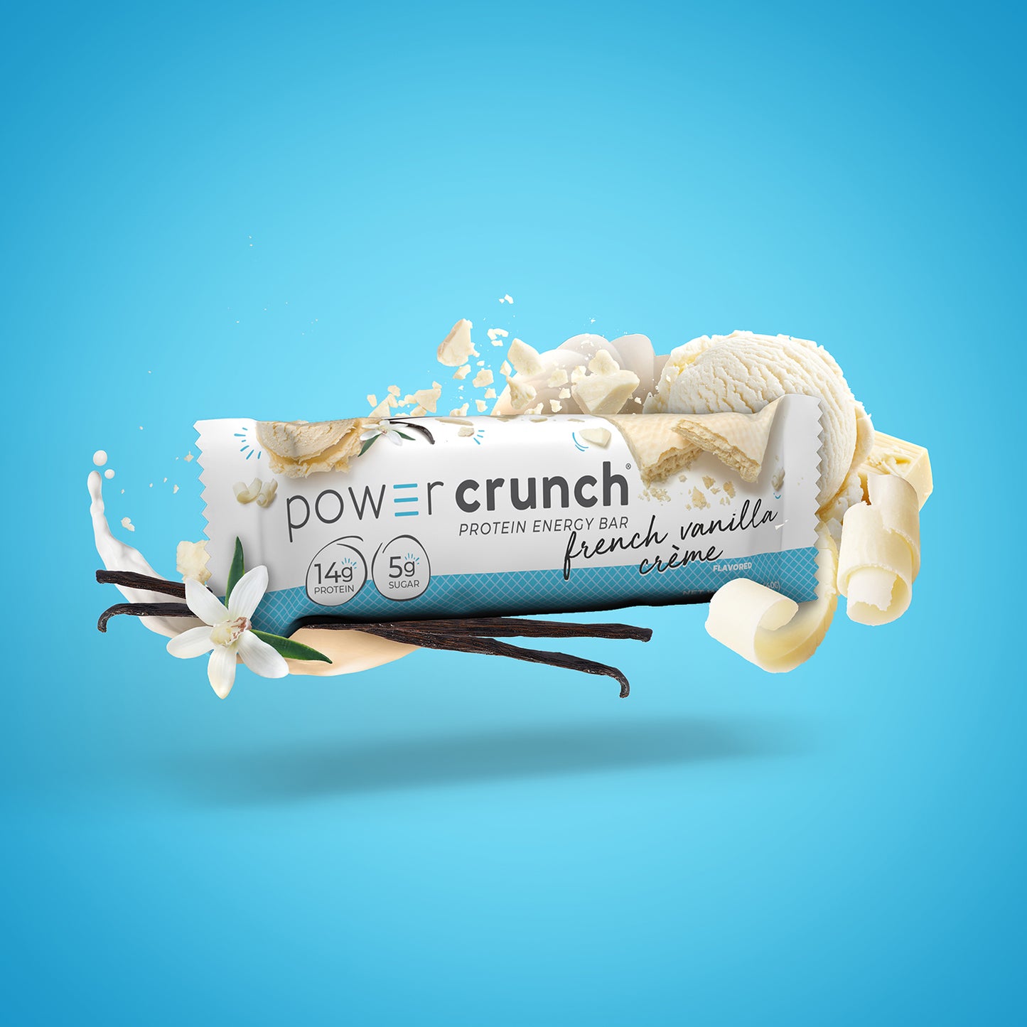 Crunch-Power Crunch Original Protein Energy Bars | French Vanilla Cream | 1.4 oz(5 Count)