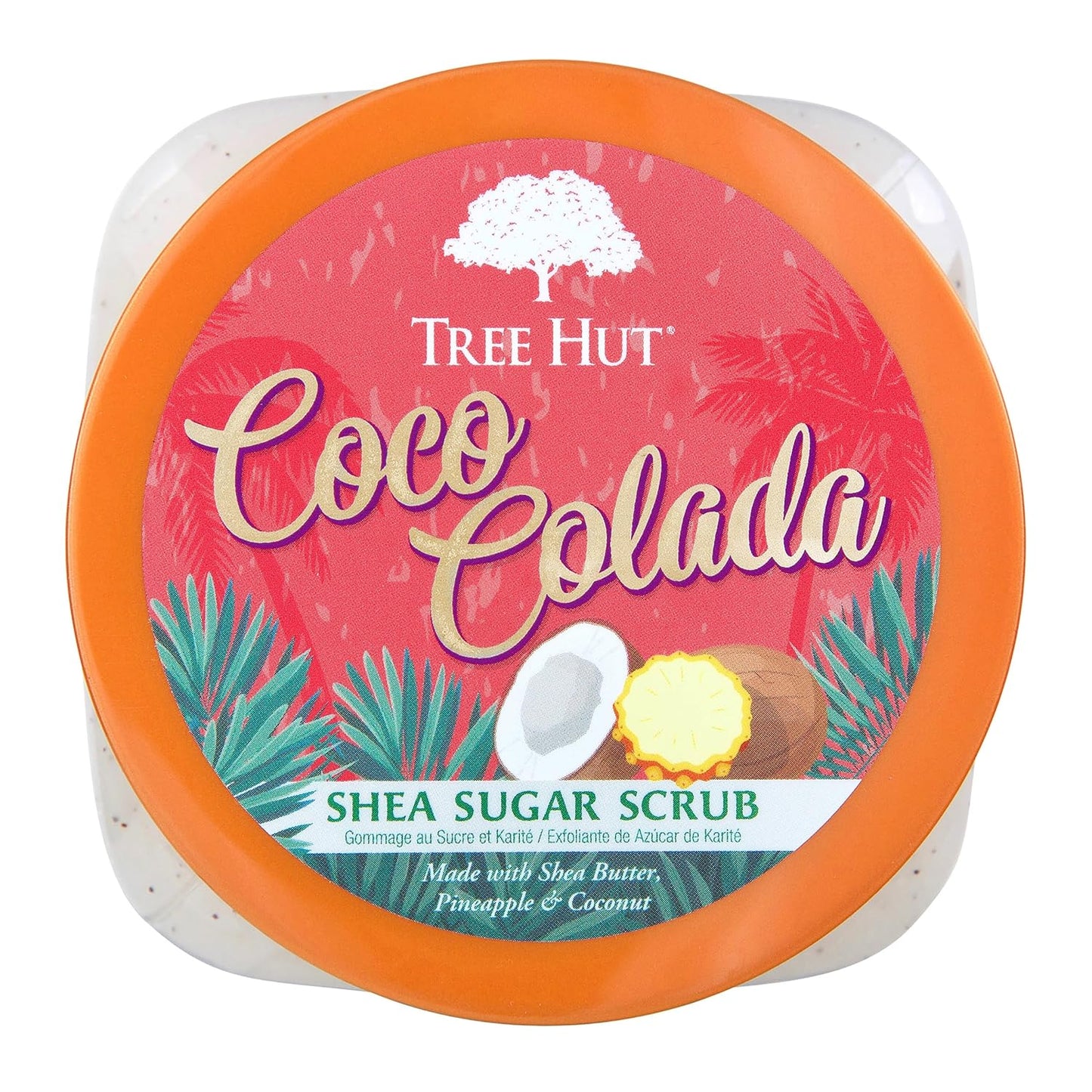 Tree Hut|Shea Sugar Scrub Coco Colada|18 oz|Ultra Hydrating and Exfoliating Scrub for Nourishing Essential Body Care