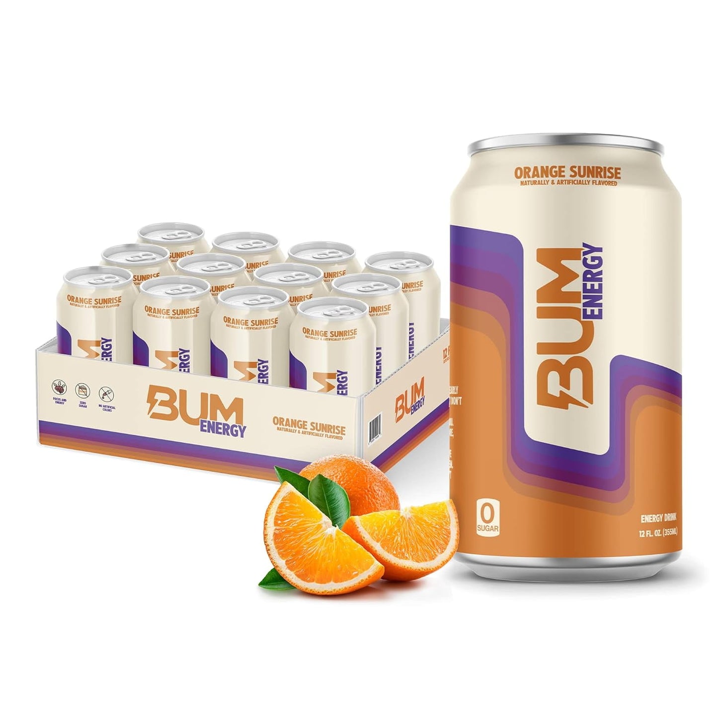 Raw Nutrition BUM Energy Drink|112 mg Natural Caffeine(12 fl oz, 12 Pack)