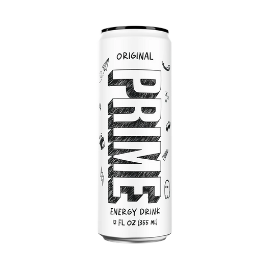 PRIME Energy Drink with 200 mg. of Caffeine and 355 mg. of Electrolytes - Original (12 Drinks / 12 Fl. Oz. Each)