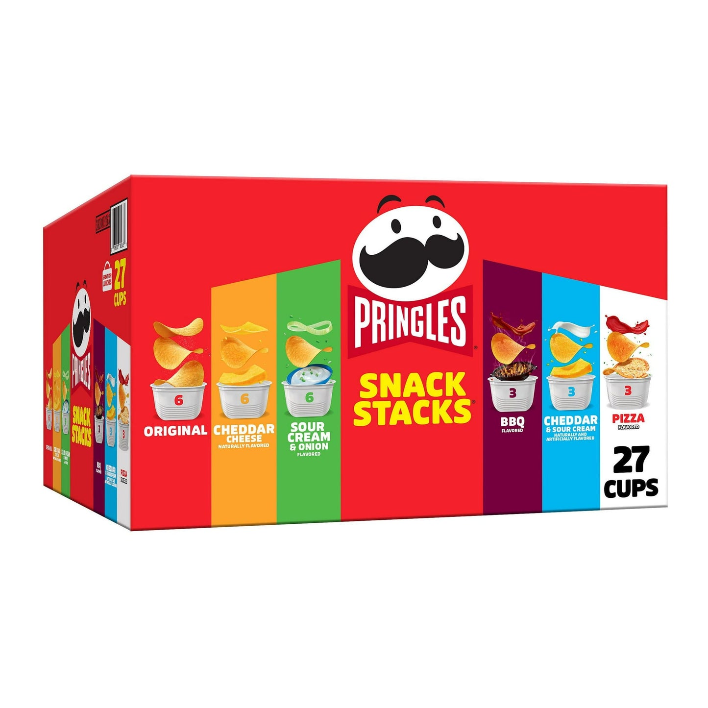 Pringles Snack Stacks Variety Pack Potato Crisps Chips, Lunch Snacks, 27 Count