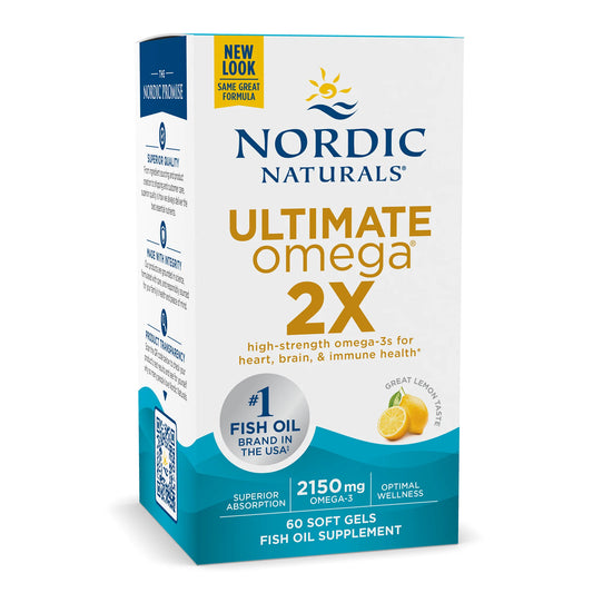 Nordic Naturals - Ultimate Omega 2X – 2,150 MG Total Omega-3s – Lemon