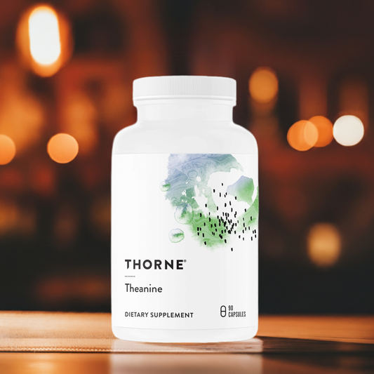 THORNE Theanine|200mg of L-Theanine|Support a Healthy Stress Response, Relaxation, and Focus|Increases Brain Alpha-Wave Production|90 Capsules