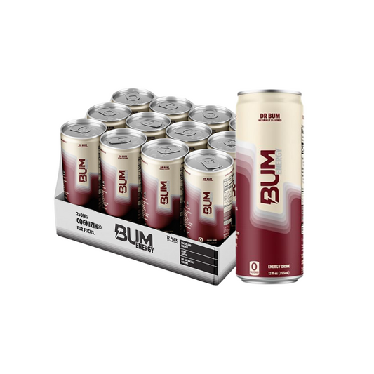 Bum Energy - Dr. Bum| new flavor-(12 Drinks, 12 Fl. Oz. Each)