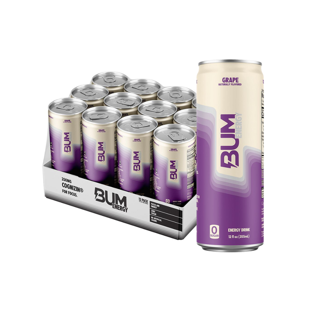 BUM Energy Energy Drink - Grape (12 Drinks, 12 Fl. Oz. Each)