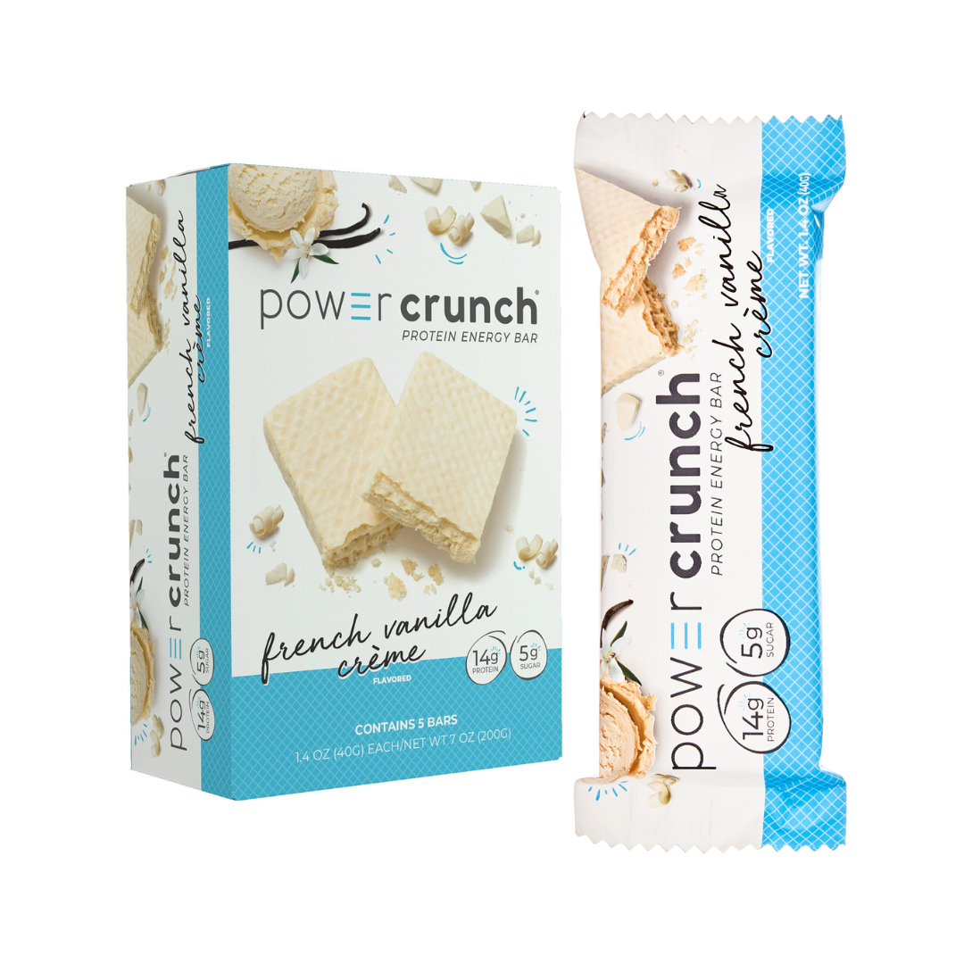 Crunch-Power Crunch Original Protein Energy Bars | French Vanilla Cream | 1.4 oz(5 Count)