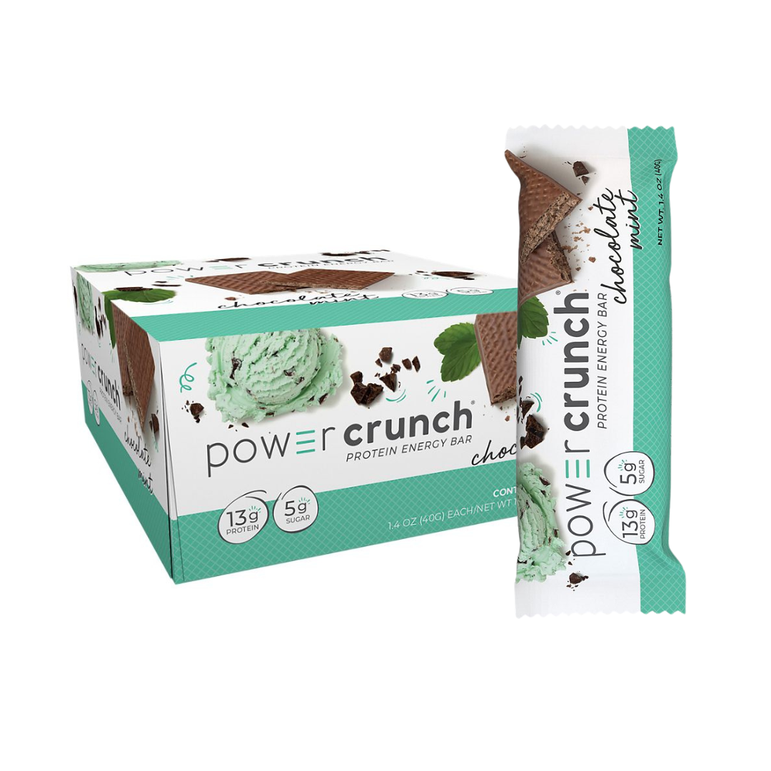 BioNutritional Research Group | Power Crunch Protein Energy Bar Original - Chocolate Mint (12 Bars)