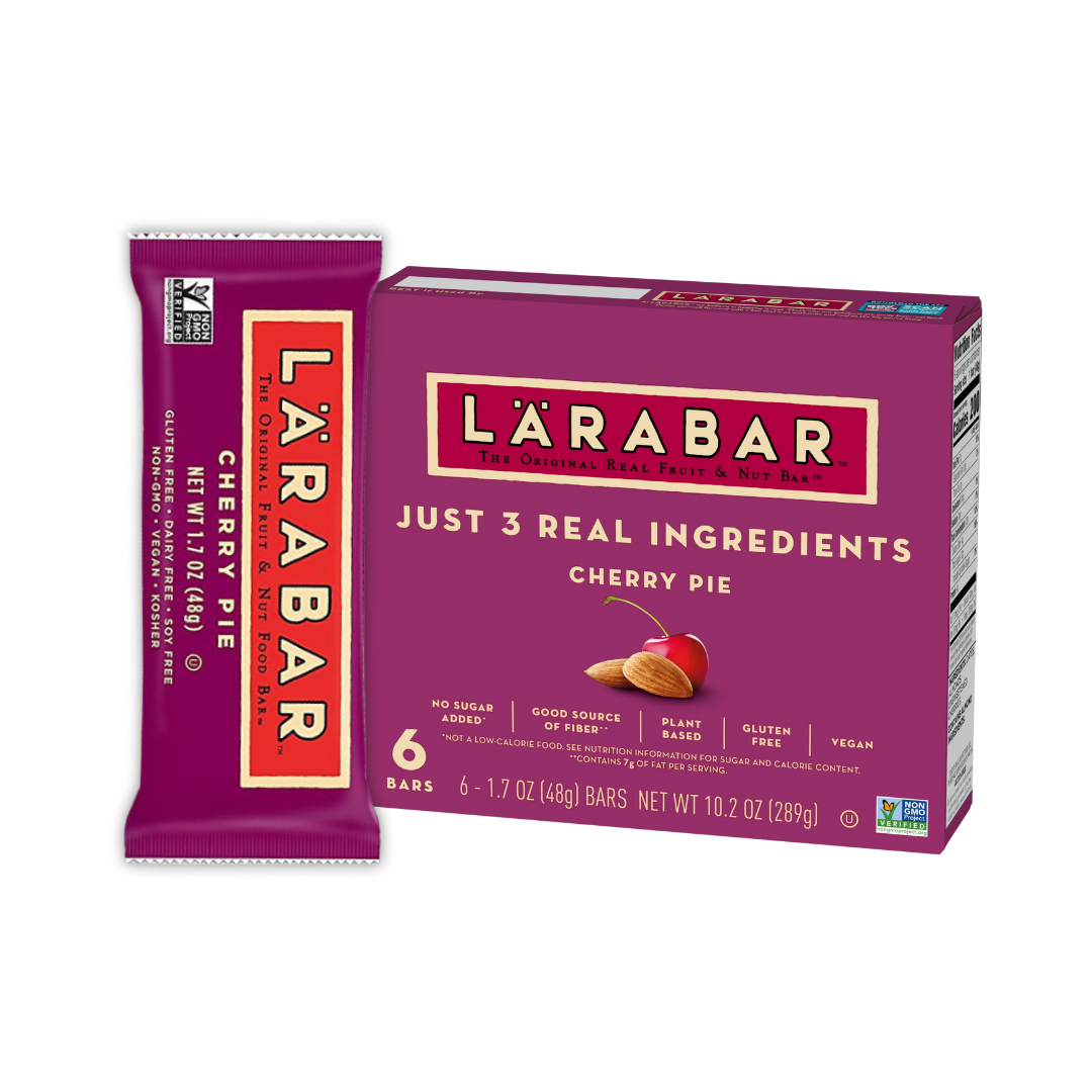 Larabar Cherry Pie|Gluten Free Vegan Fruit & Nut Bars, 1.7 oz bars(Pack of 6)