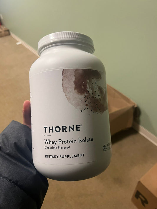 THORNE Whey Protein Isolate|21 Grams of Easy-to-Digest Whey Protein Powder|NSF Certified for Sport|Chocolate Flavored|31.9 Ounces|30 Servings