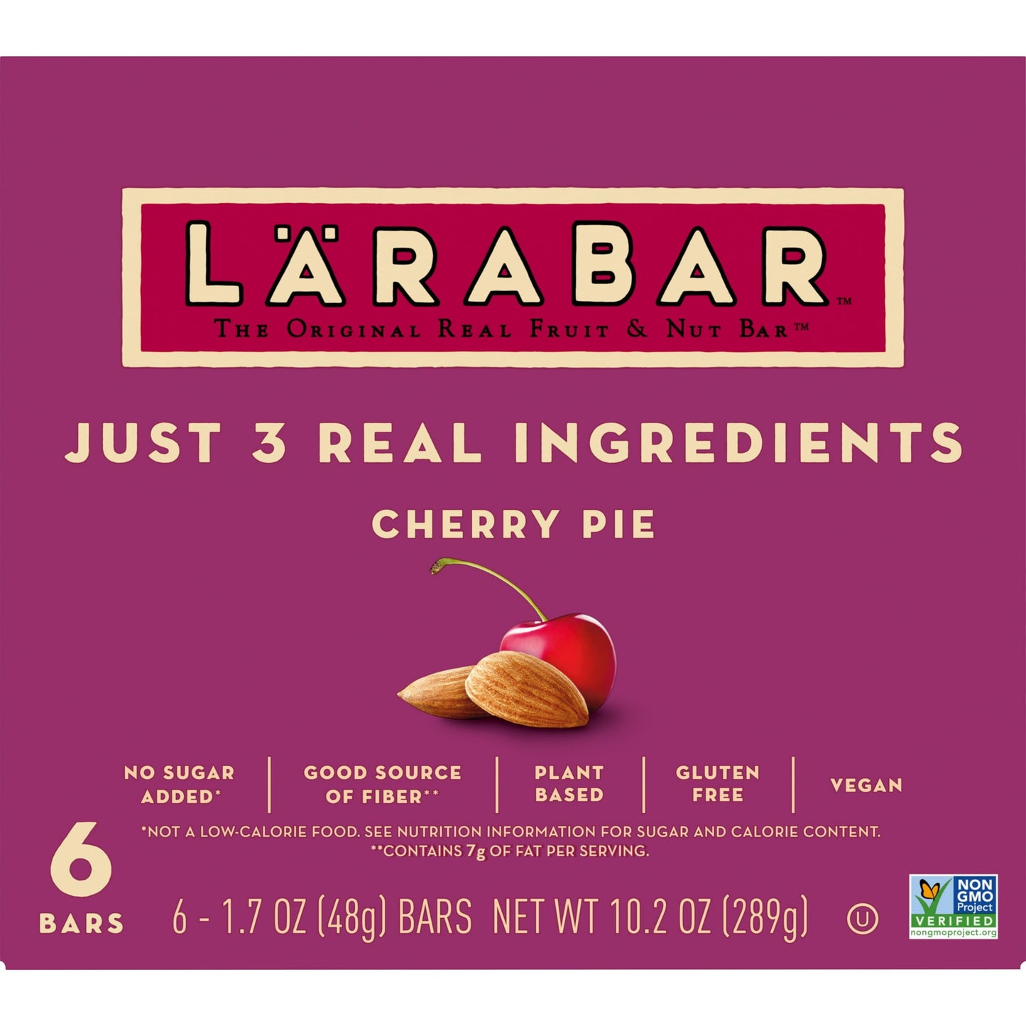 Larabar Cherry Pie|Gluten Free Vegan Fruit & Nut Bars, 1.7 oz bars(Pack of 6)