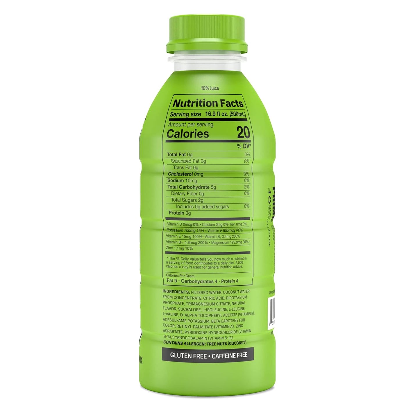 Prime Hydration with BCAA Blend for Muscle Recovery - Lemon Lime (12 Drinks, 16 Fl Oz. Each)